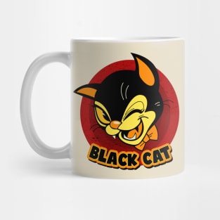 Sly black cat Mug